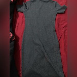 Dark grey,tight turtle neck dress, never worn. Size:S